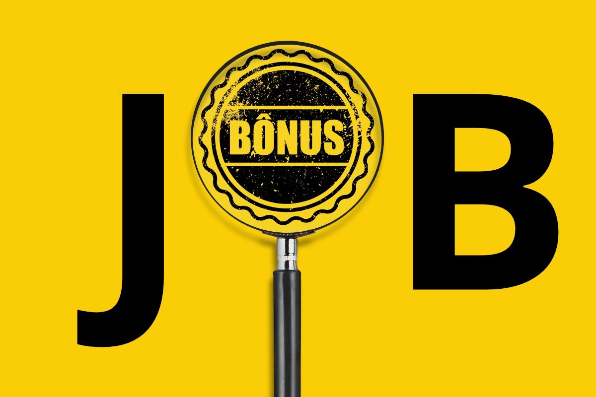 Scritta Job e logo bonus