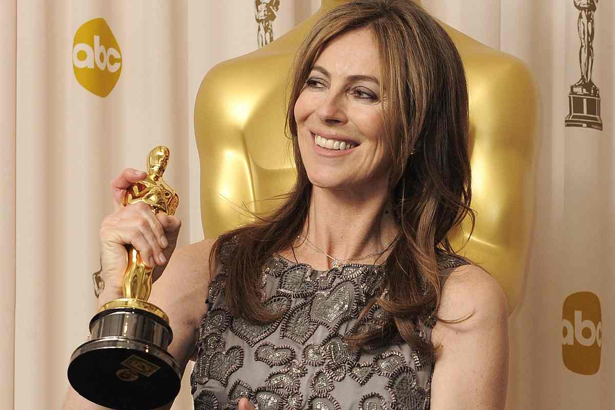 Kathryn Bigelow con l'Oscar in mano