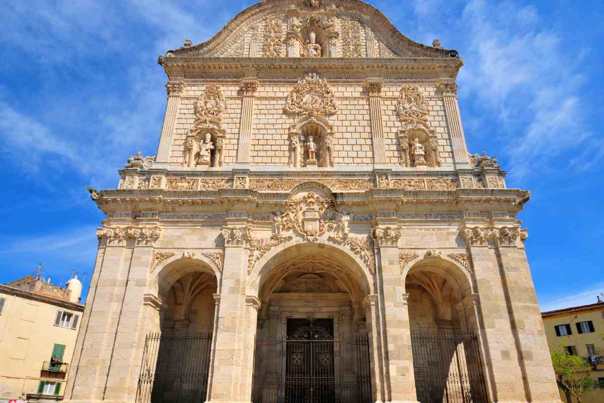 esterno del duomo di sassari